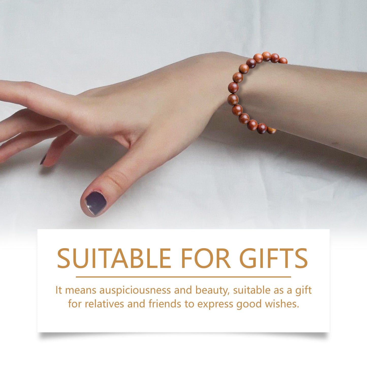 Hoexe Rosewood Bracelet Unisex Daily Life Decoration Collocation Rosewood Bracelet Beaded