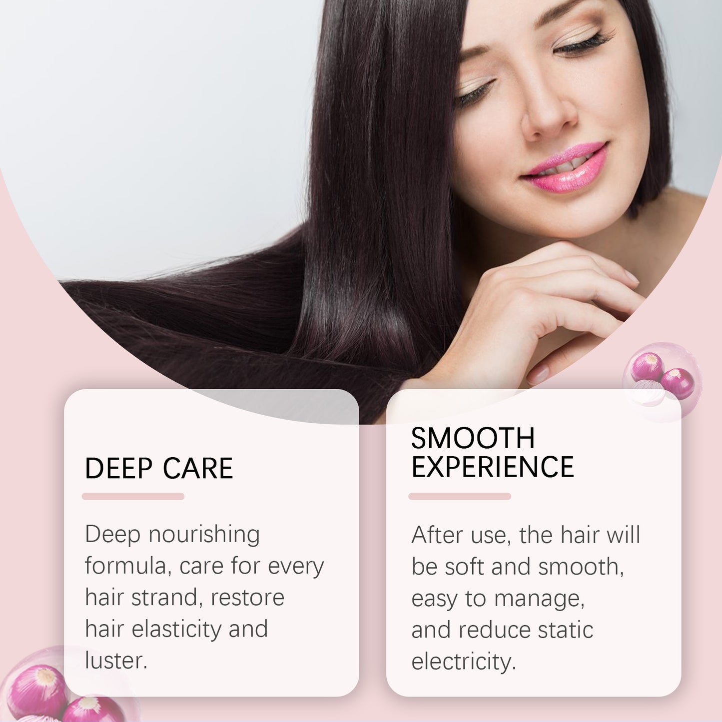 Hoegoa Onion Rosemary Shampoo suit Nourishing Repair Dry Hair Smooth Brightening Hair Care suit