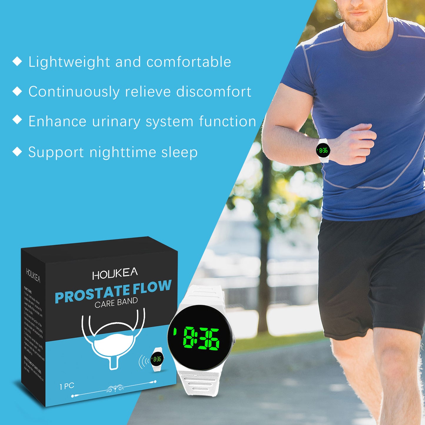 Houkea sports watch body care outdoor fitness time management sports management personality fashion Joker