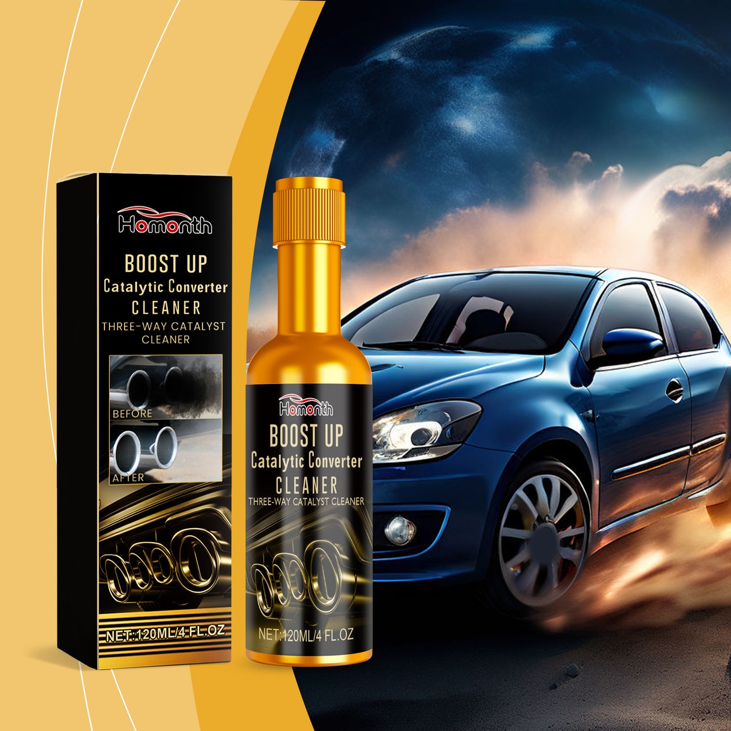Homonth car catalytic cleaning agent car engine interior disassembly-free cleaning exhaust gas carbon removal cleaning agent