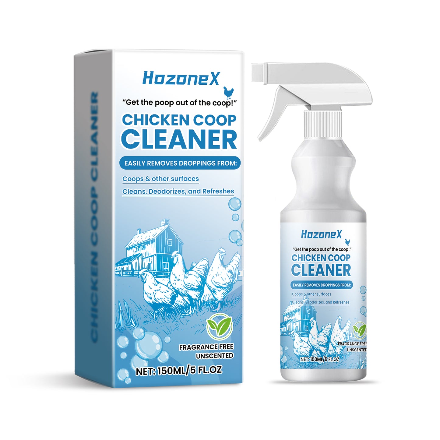 HozoneX outdoor chicken coop deodorant chicken coop cleaner mild non-irritating fresh clean chicken coop environment