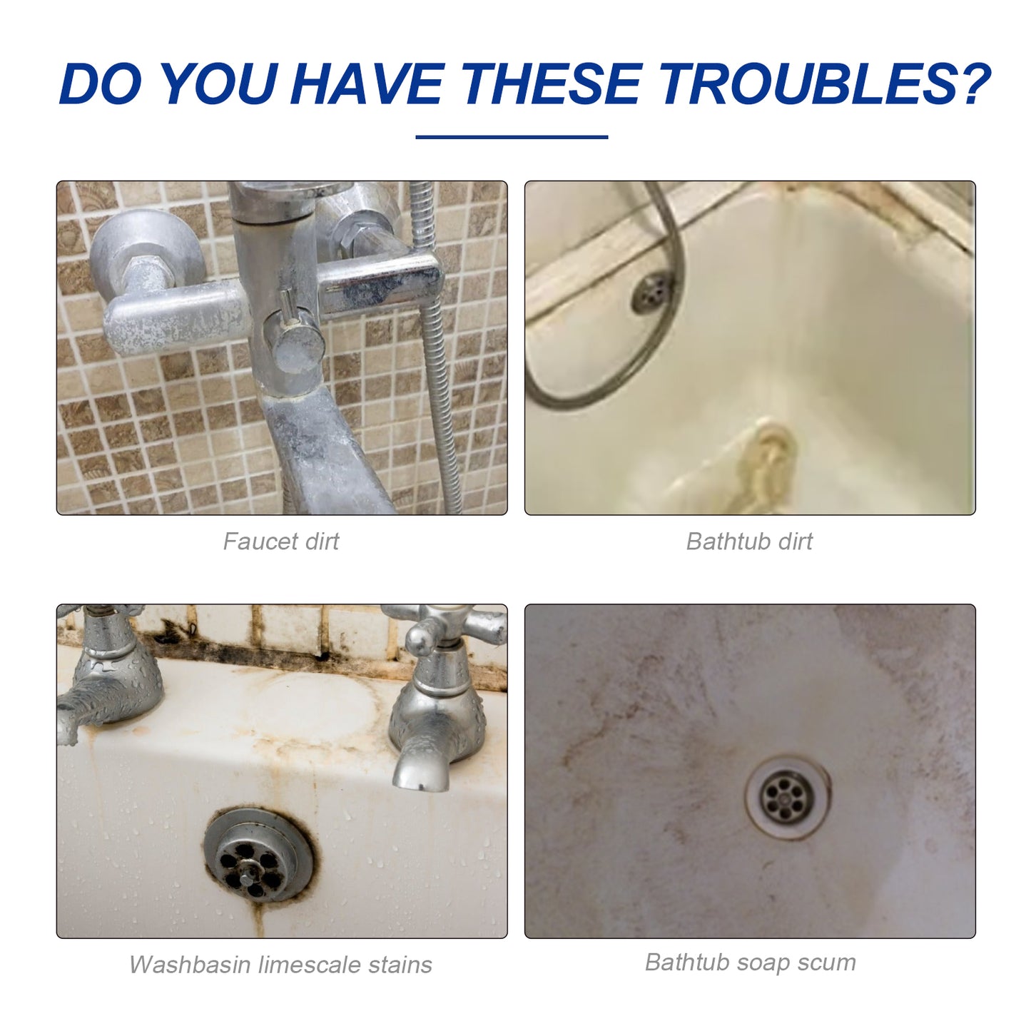 Jue-Fish bathroom cleaner shower room glass scale cleaner stainless steel wash basin bathtub decontamination
