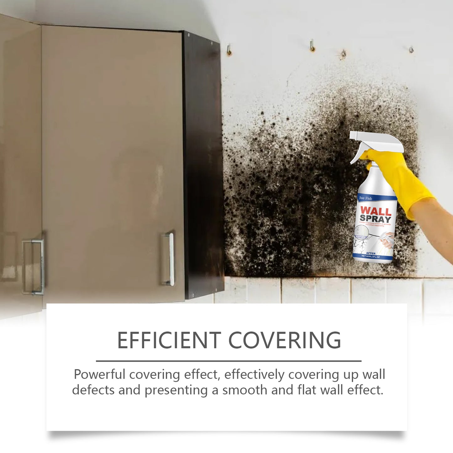 Jue-Fish wall straight spray paint repair household cover stains wall shedding indoor renovation straight spray paint