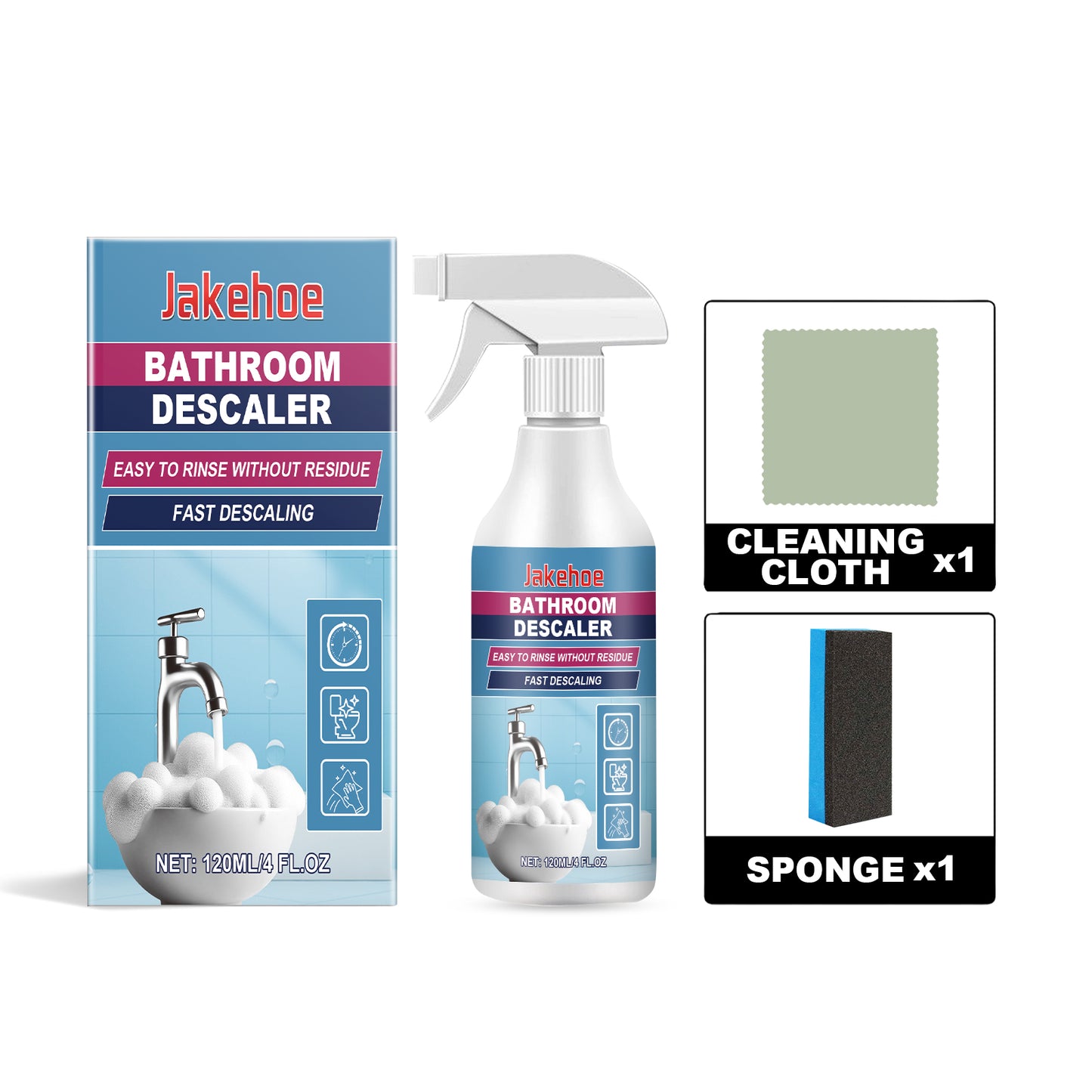 Jakehoe bathroom dirt cleaner bathroom toilet faucet decontamination decontamination cleaning multifunctional cleaning
