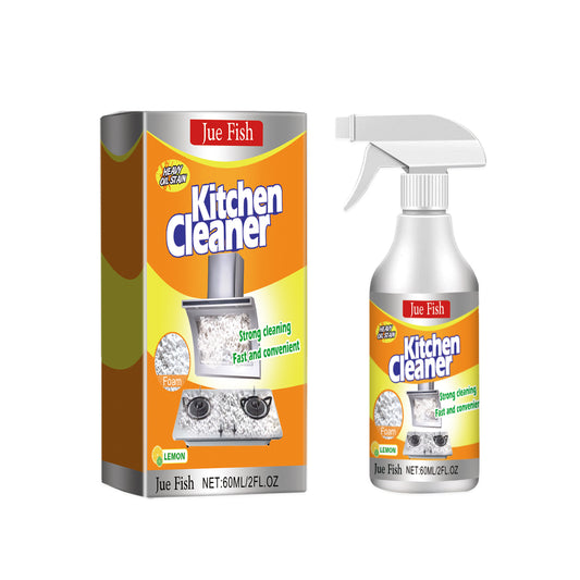 Jue-Fish Kitchen Foam Cleaner Household Kitchen Range Hood Heavy Oil Stain Foam Cleaner Oil Stain Cleaner