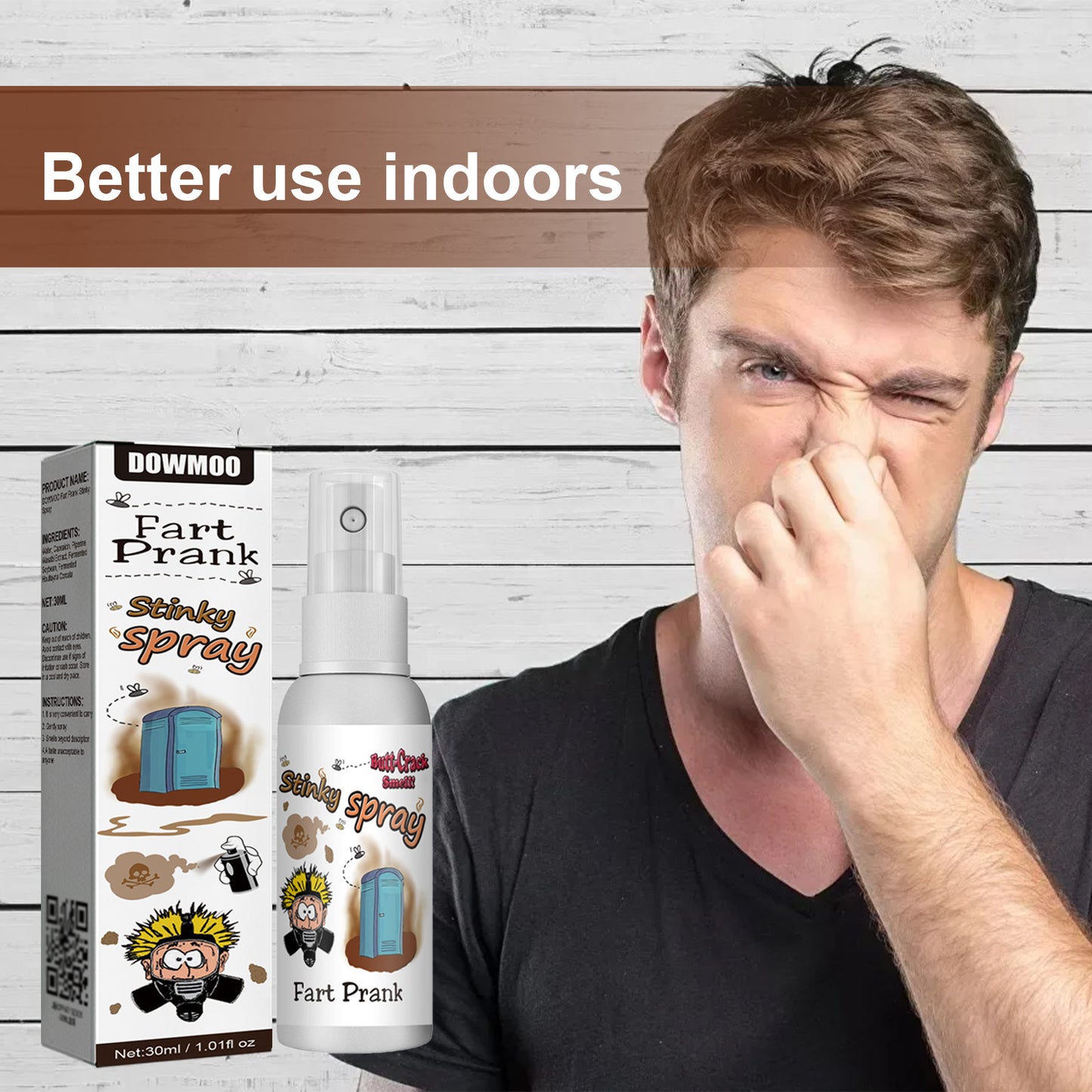 Dowmoo Smelly Fart Spray Trick Funny Lasting Scent Entertainment Smelly Smelly Decompression Toy Liquid Spray