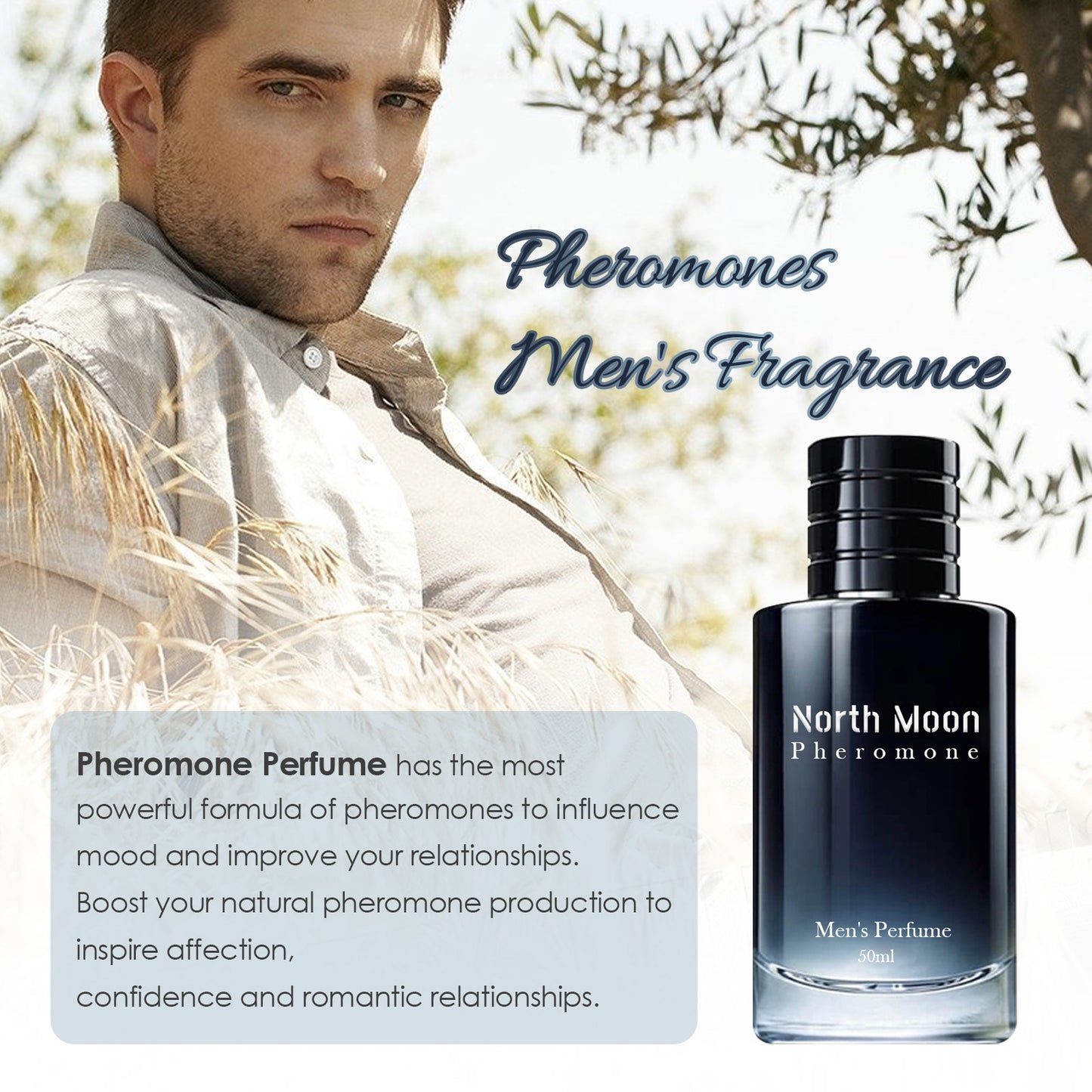 North Moon Men's Perfume Lasting Light Fragrance Fresh Niche Perfume Men's and Women's Emotional Atmosphere Dating Perfume