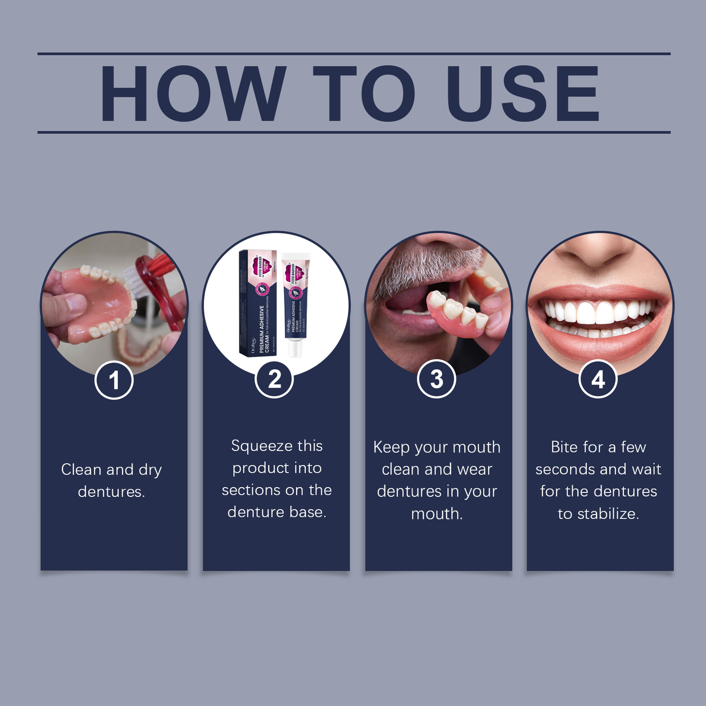 Oralhoe denture denture fixing adhesive to improve comfort care denture loosening adhesive Angu paste