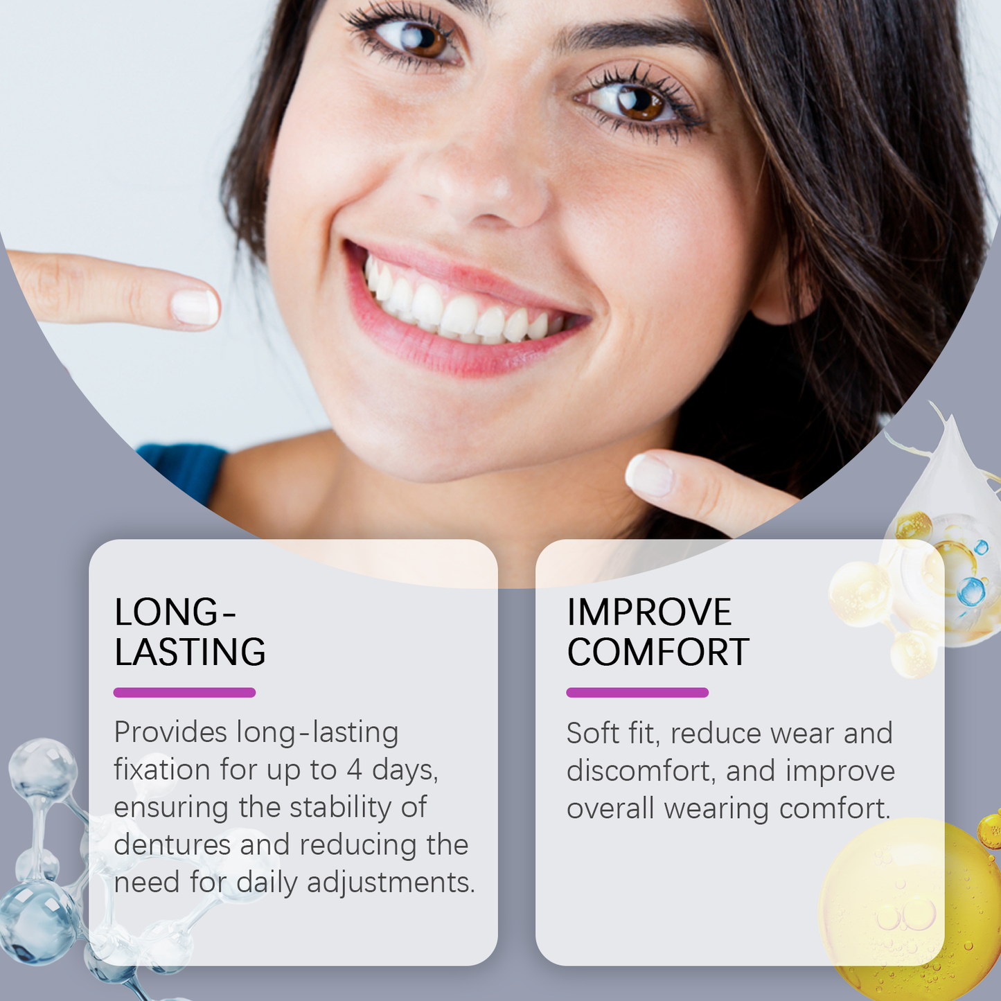 Oralhoe denture denture fixing adhesive to improve comfort care denture loosening adhesive Angu paste