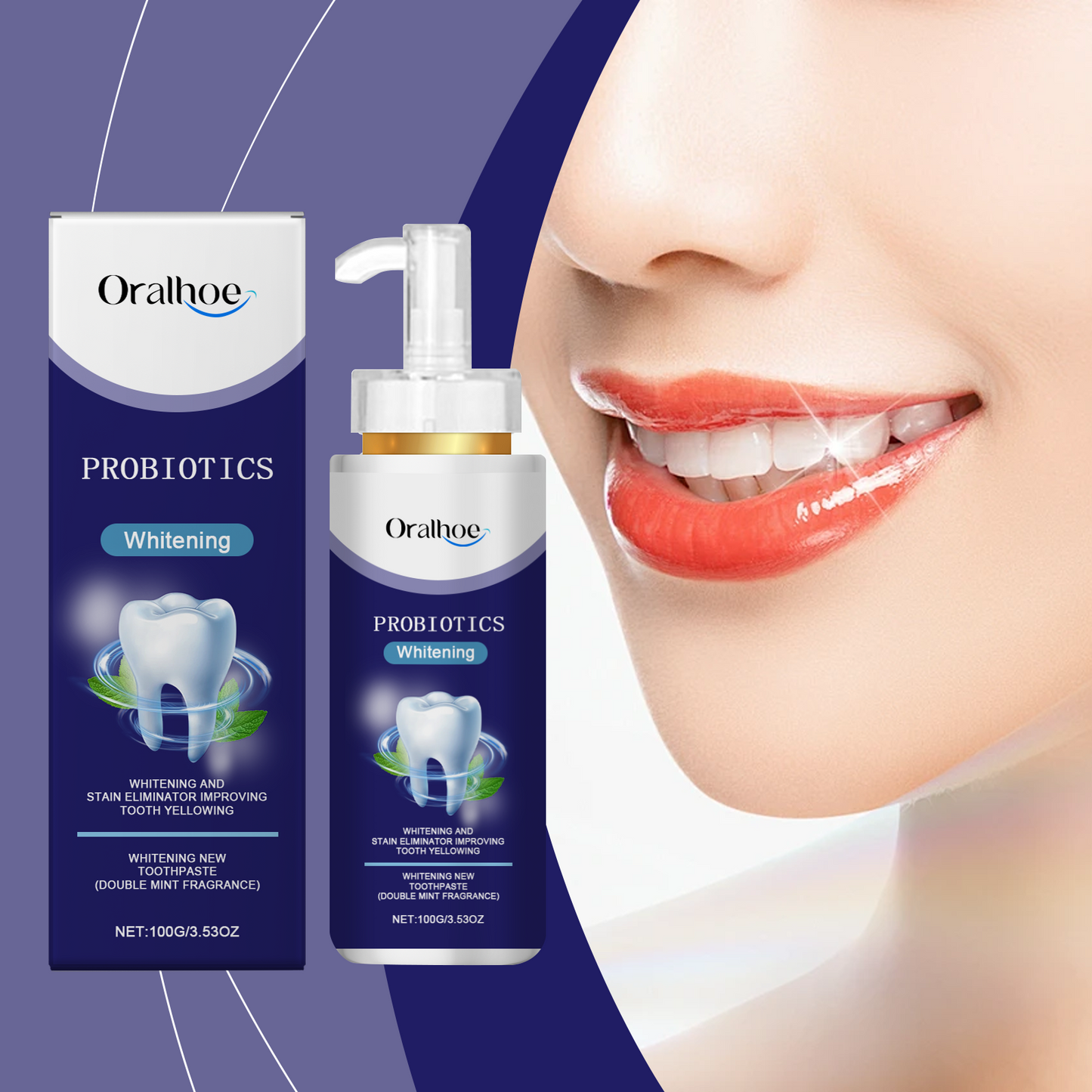Oralhoe Oral Care Toothpaste Gently Clean Teeth Yellow Teeth Stains Smell Fresh Teeth Care Toothpaste