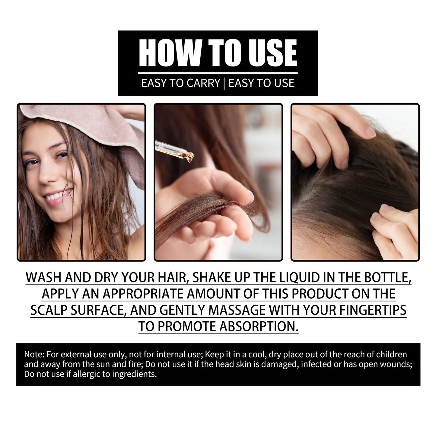 OUHOE Collagen B7 Vitamin Hair Care Essential Oil Nourishing Hair Gentle Hair Care Smooth Hair