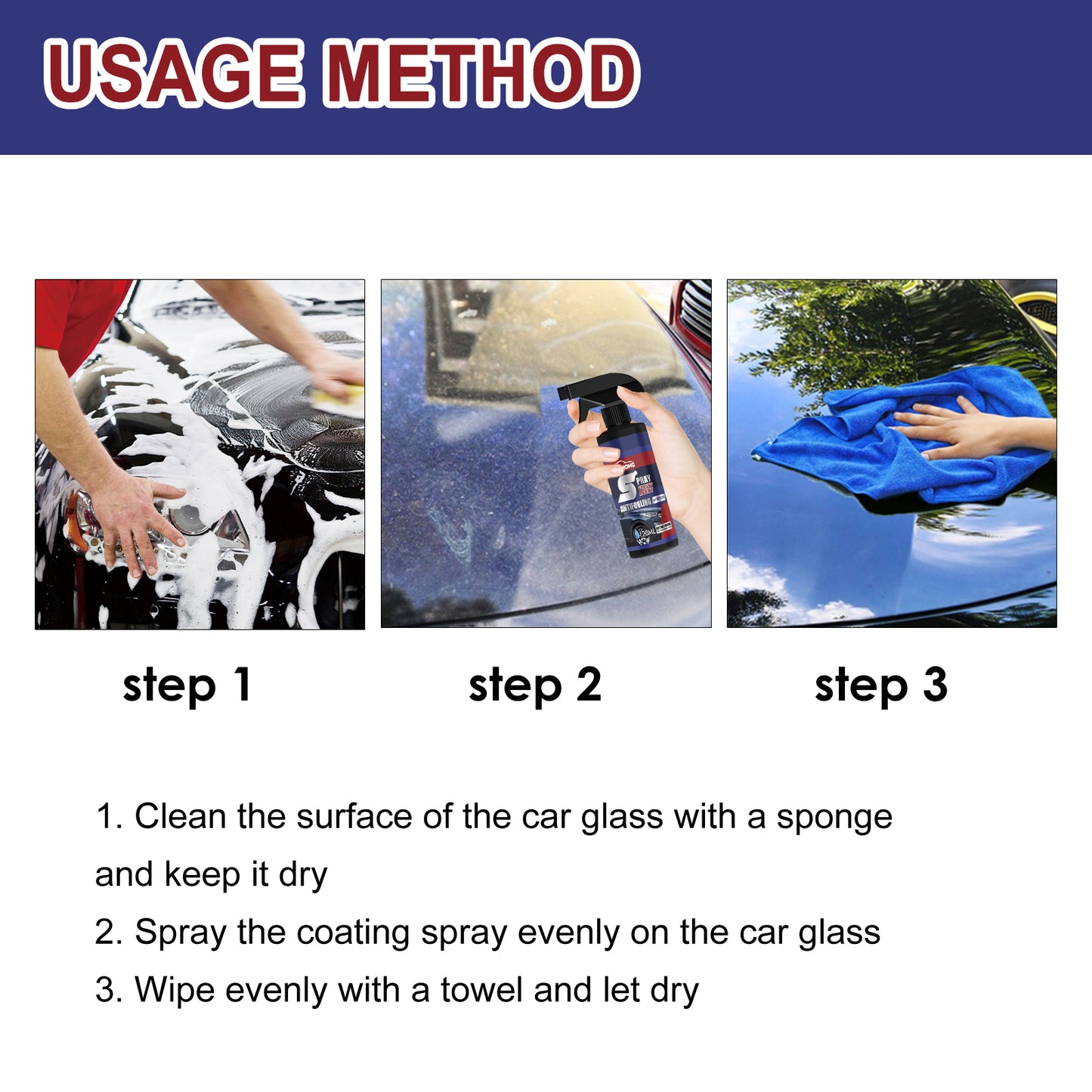 Rayhong automobile coating spray curing paint surface decontamination black brightening automobile coating nano coating spray