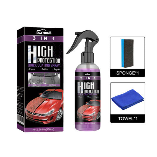 Rayhong coating agent three-in-one (purple) degreasing polishing protection repair scratch car paint cleaning maintenance coating