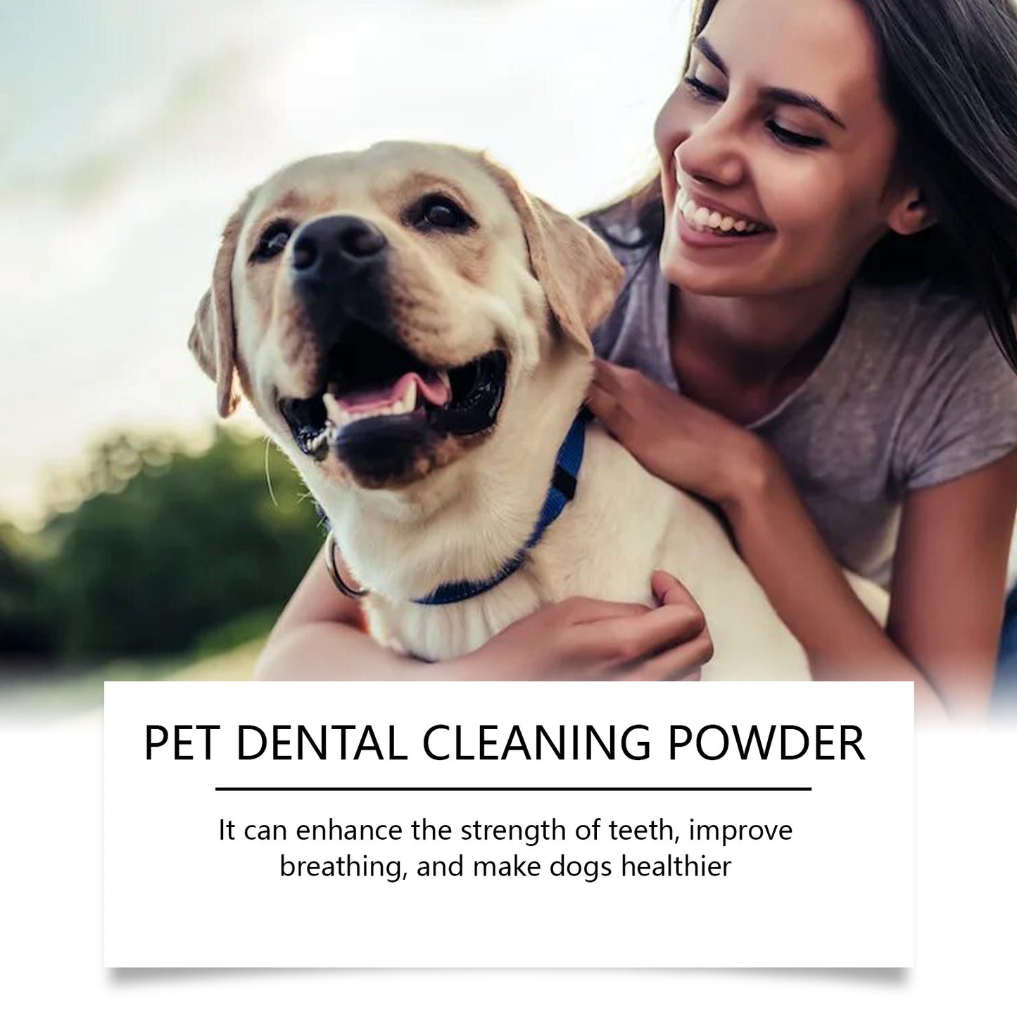 Yegbong dog teeth cleaning powder teeth cleaning powder gently cleaning tartar stains fresh breath