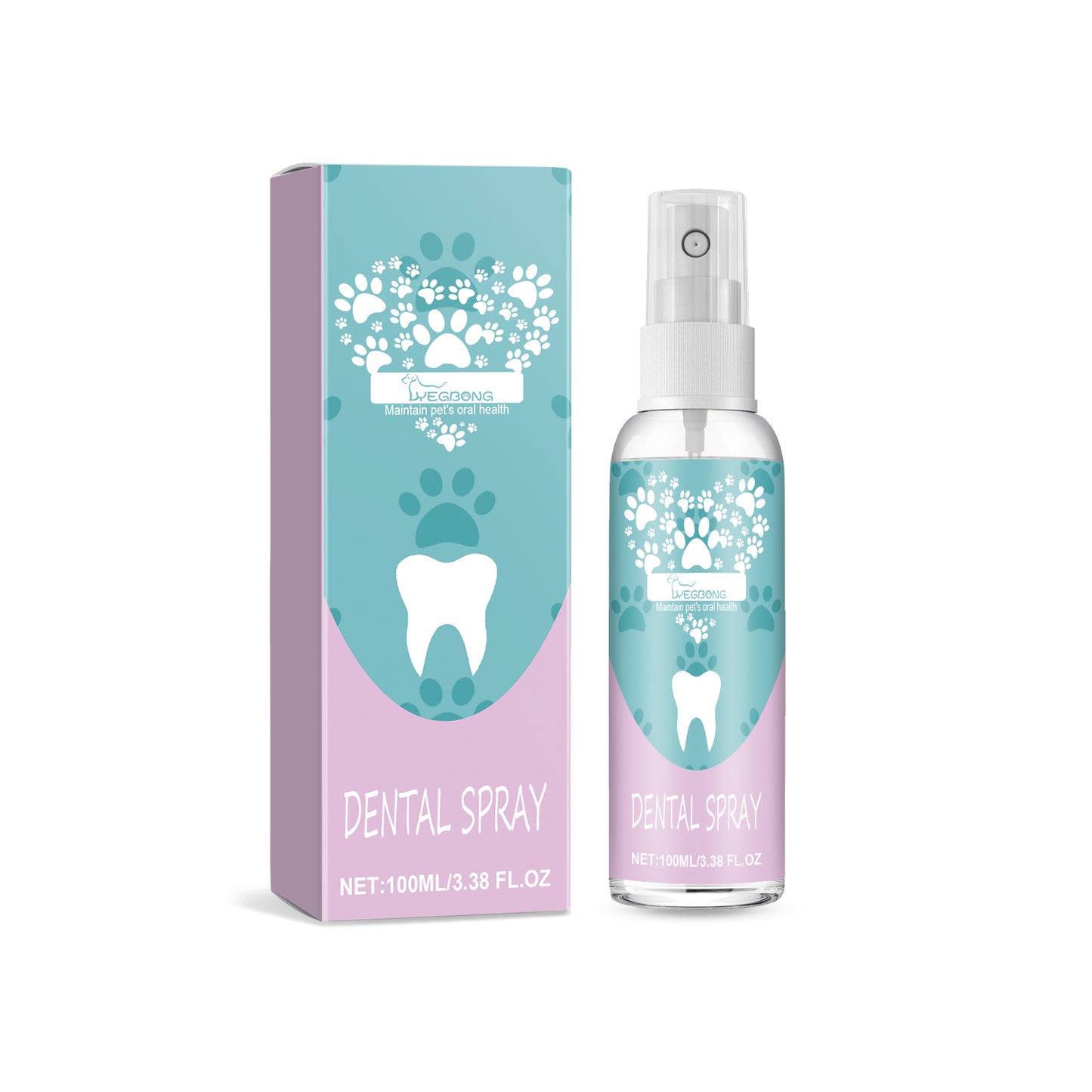 Yegbong pet teeth spray care clean pet mouth teeth teeth stain tooth yellow care spray