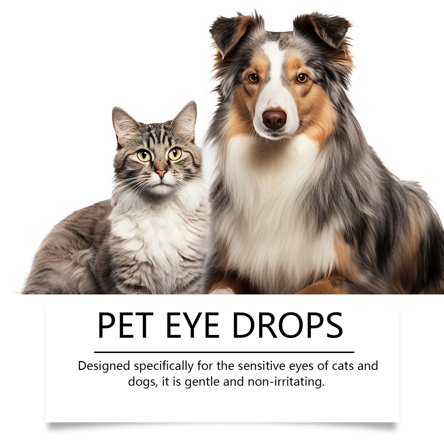 Yegbong Pet Eye Drops Dog Tear Trap Cleaning Pet Eye Drops Cat Eye Cleaning Supplies
