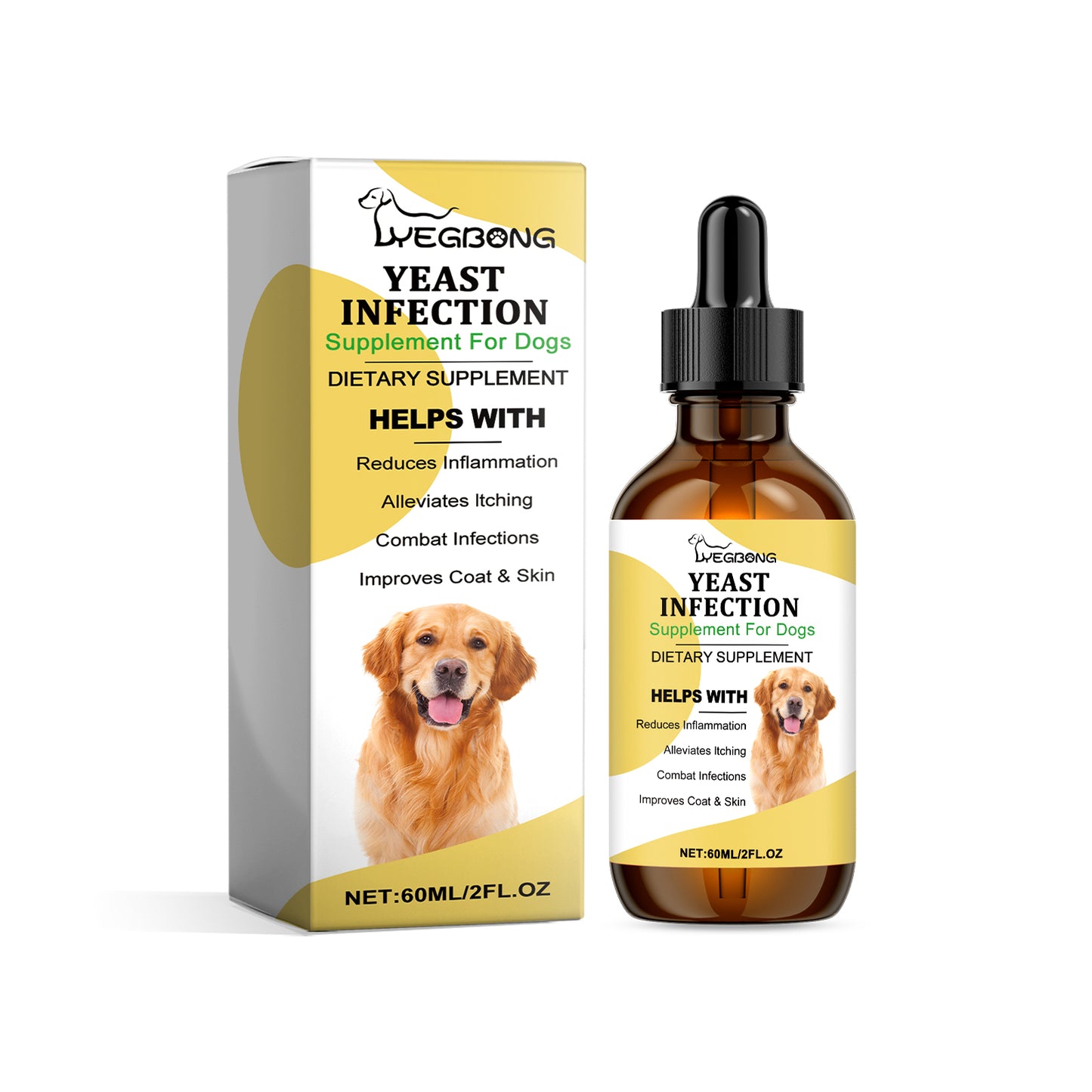 Yegbong Pet Herbal Supplement Relieve Pet Skin Care Herbal Yeast Supplement