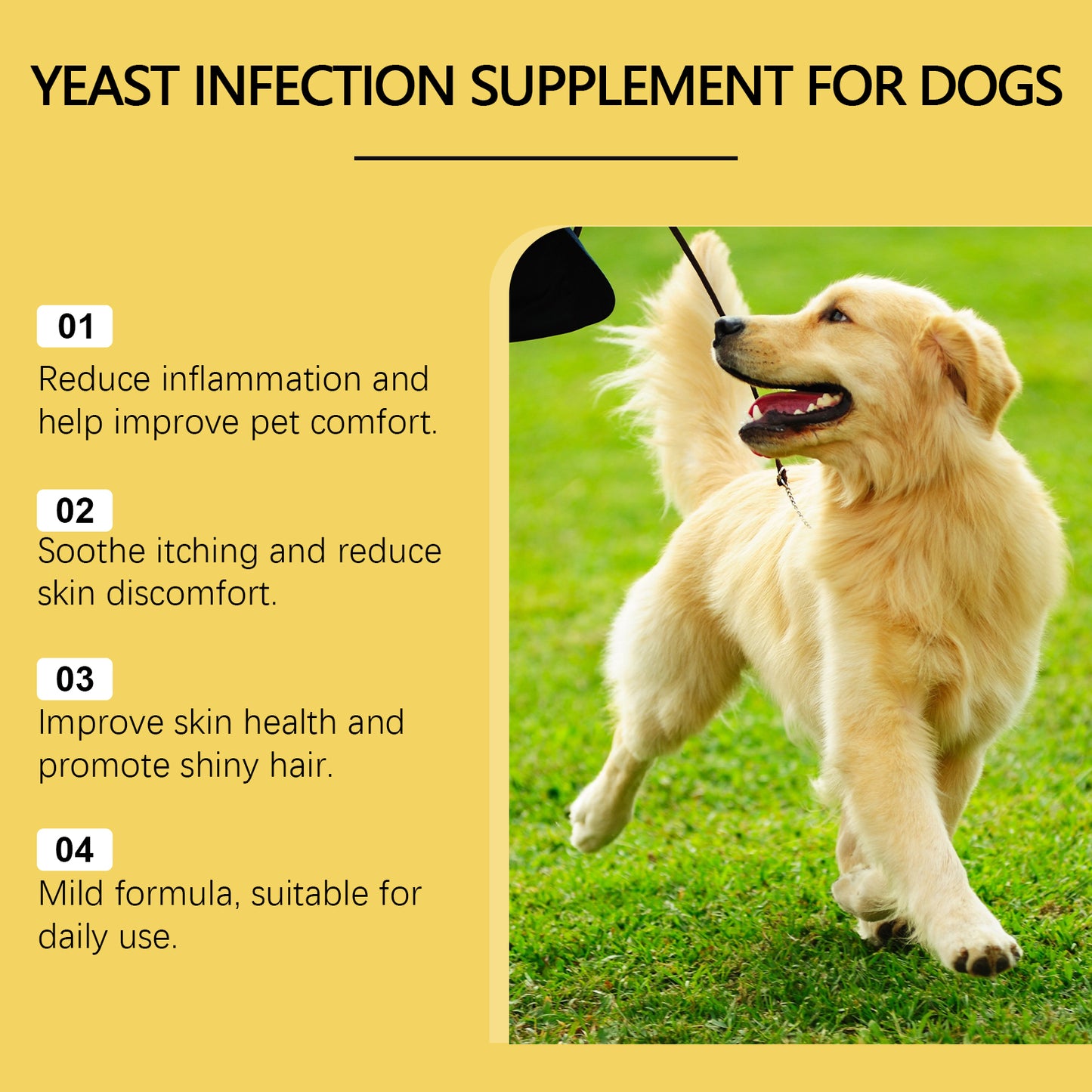 Yegbong Pet Herbal Supplement Relieve Pet Skin Care Herbal Yeast Supplement