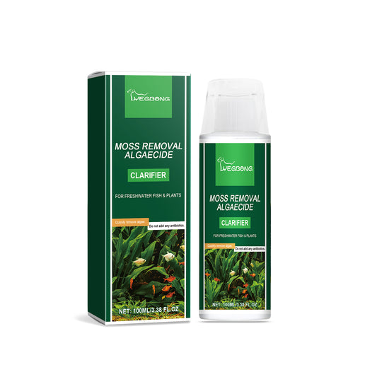 Yegbong Algae Removal Clarification Agent Cleaning Fish Tank Green Brown Silk Algae Black Hairy Moss Algaecide Water Purification Not HURING Fish