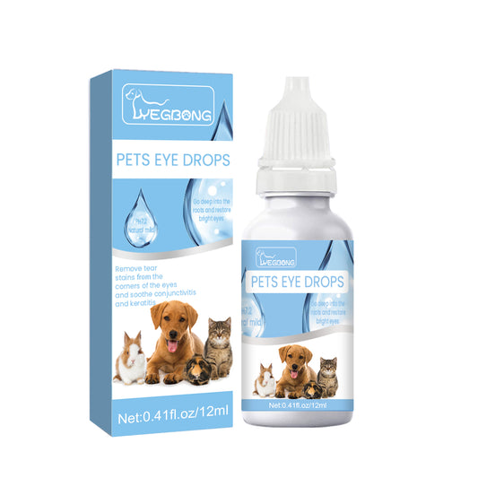 Yegbong pet eye drops cat and dog eye cleaning care pet eye wash tear stain remover