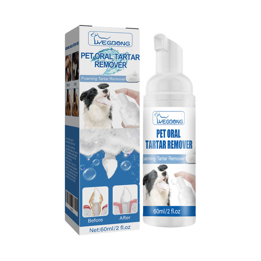 Yegbong pet tartar remover to remove dental calculus yellow teeth bad breath cleaning mouth foam cleaner
