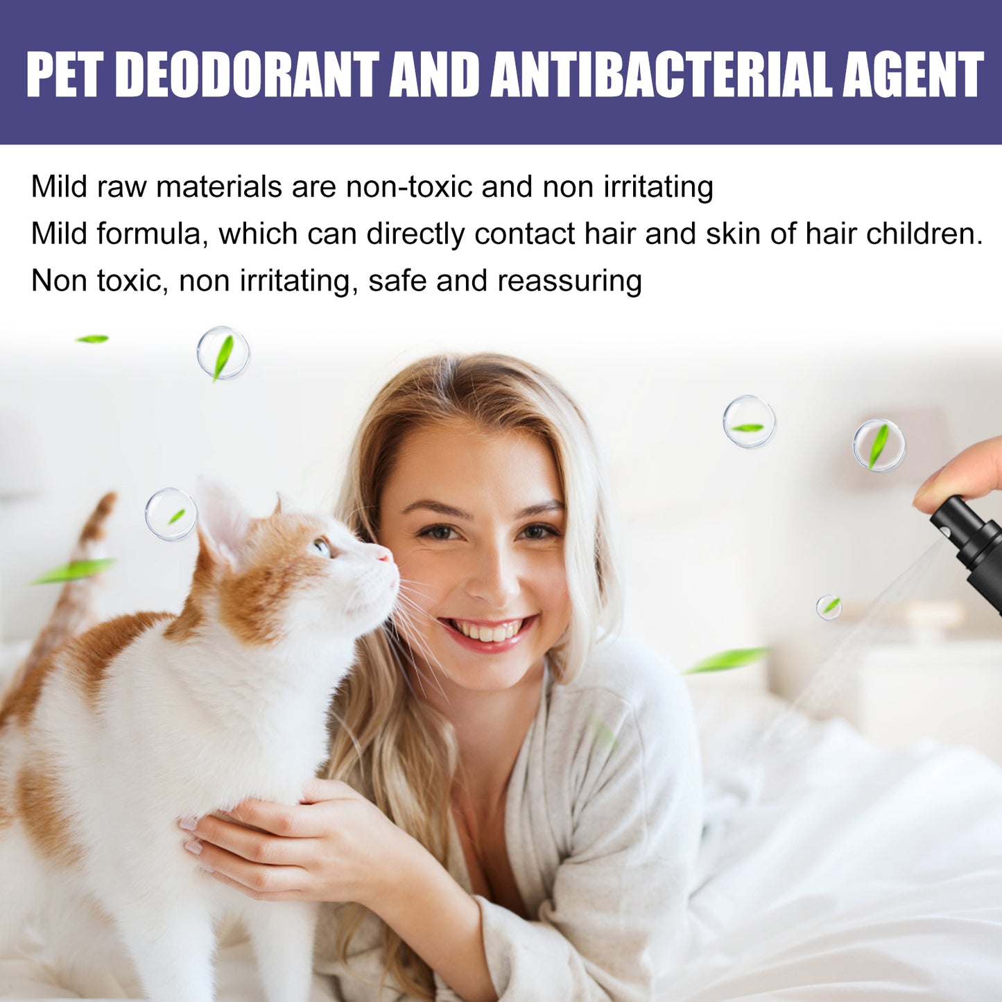 Yegbong pet deodorant spray deodorant dog cat to urine odor body odor stool odor fresh air