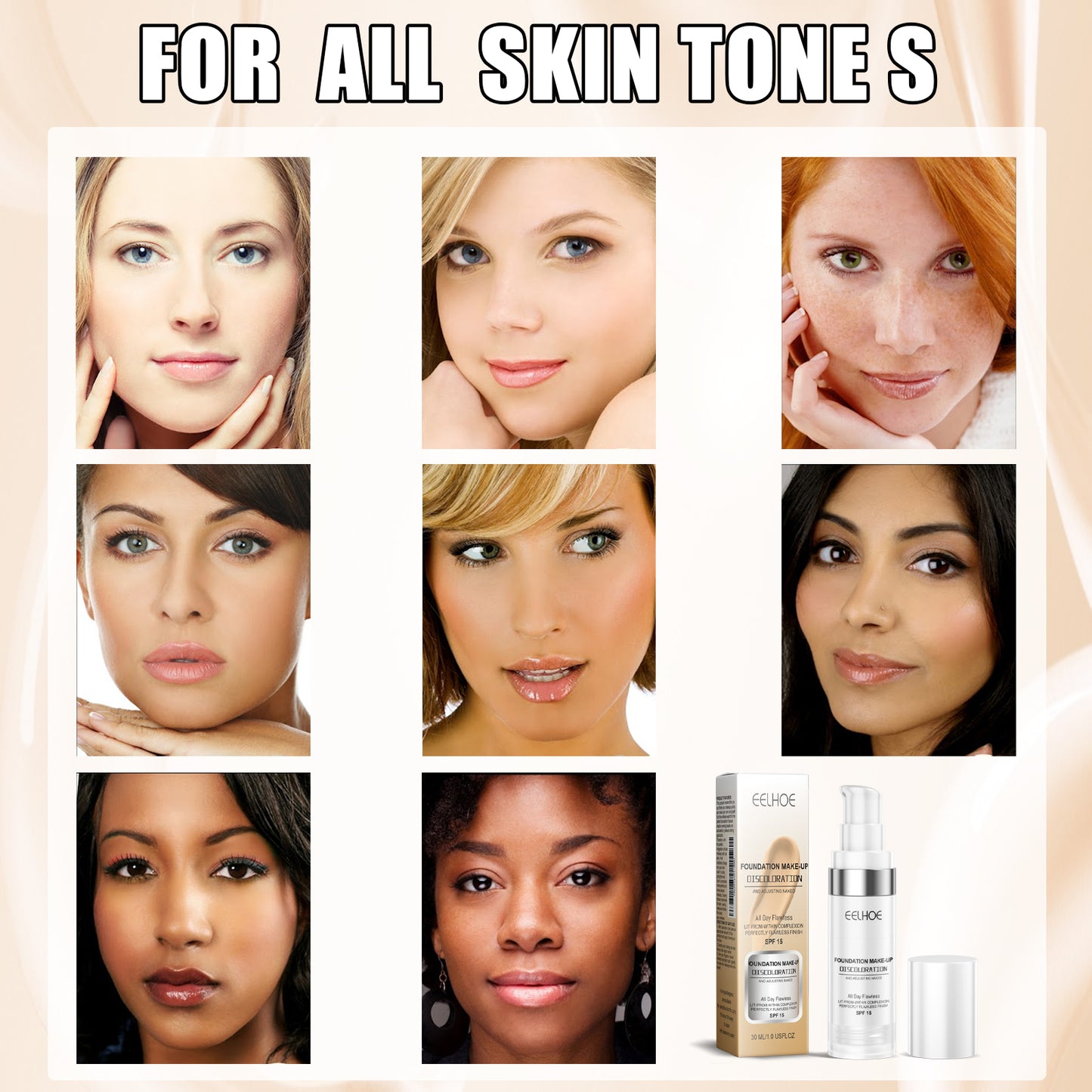 EELHOE Concealer Color Changing Foundation Liquid Concealer Lasting Moisturizing and Moisturizing No Makeup Wasting Brightening and Clear Skin Color