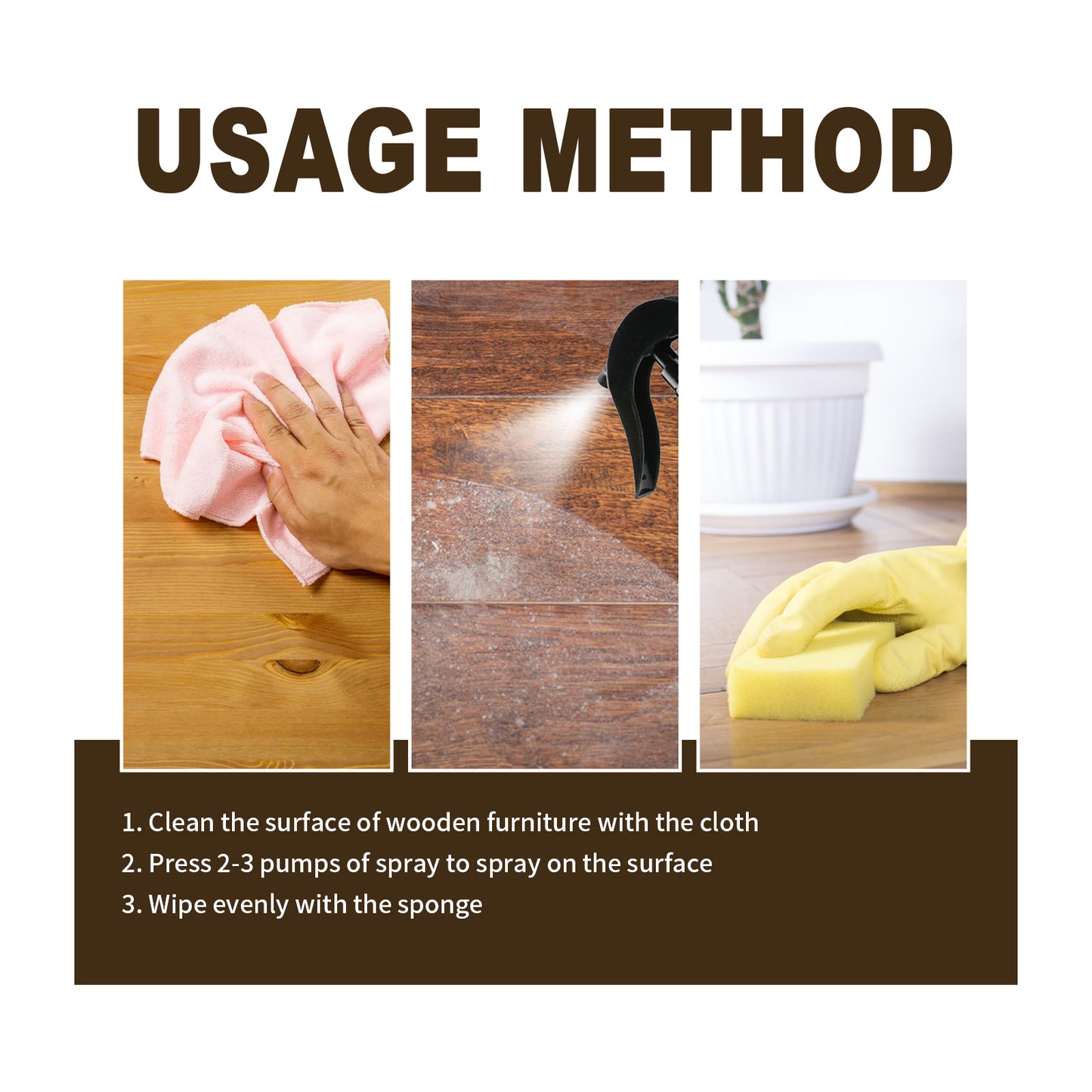 OUHOE Furniture Beeswax Spray Furniture Floor Care Polishing Waterproof Anti-dry Scratch Refurbished Care Wax