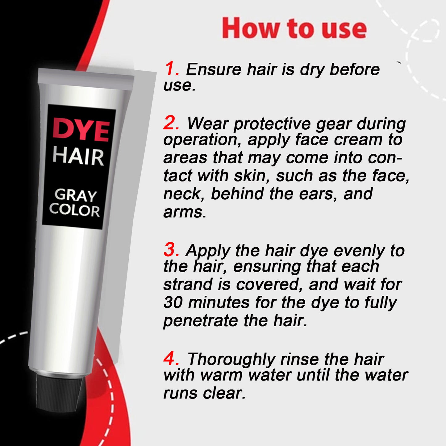 EELHOE Hairdressing Agent Granny Grey Hair Hairdressing Agent Trend Hairdressing Cream Easy to Color Hair Care Durable Gentle and No Hair Injury