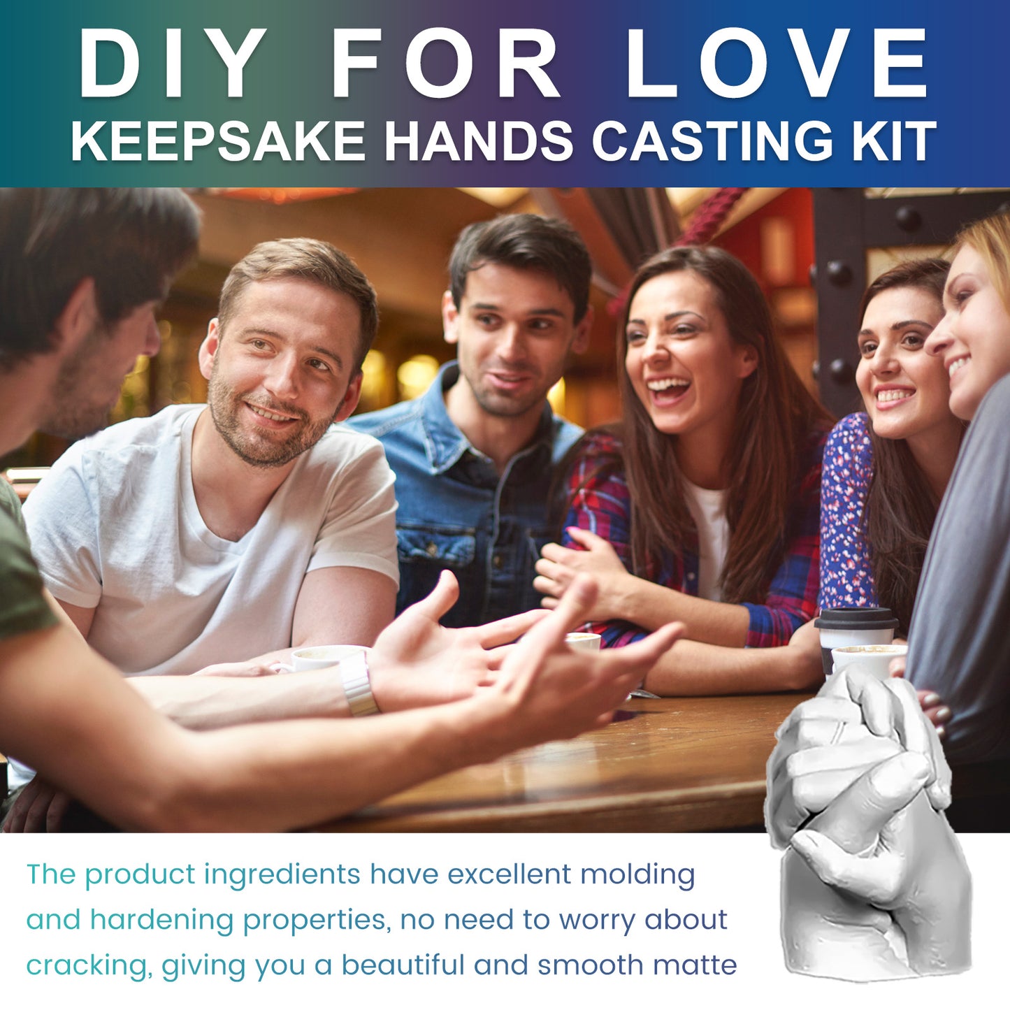 DOWMOO couple hand mask diy hand model homemade holiday gift hand foot inkpad plaster memorial crafts