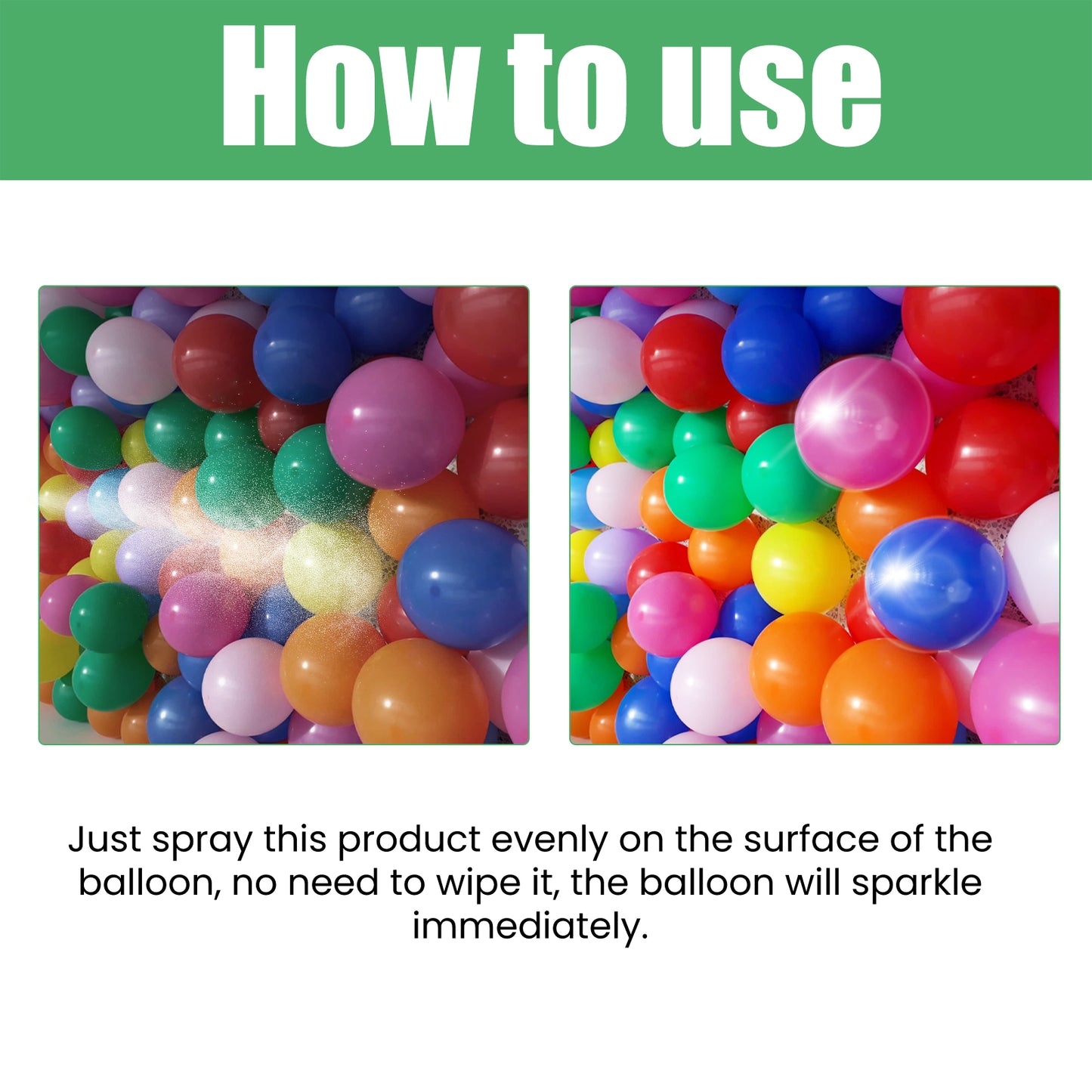 Dowmoon balloon anti-fading polishing spray evenly spray enhanced balloon surface brightness brightener