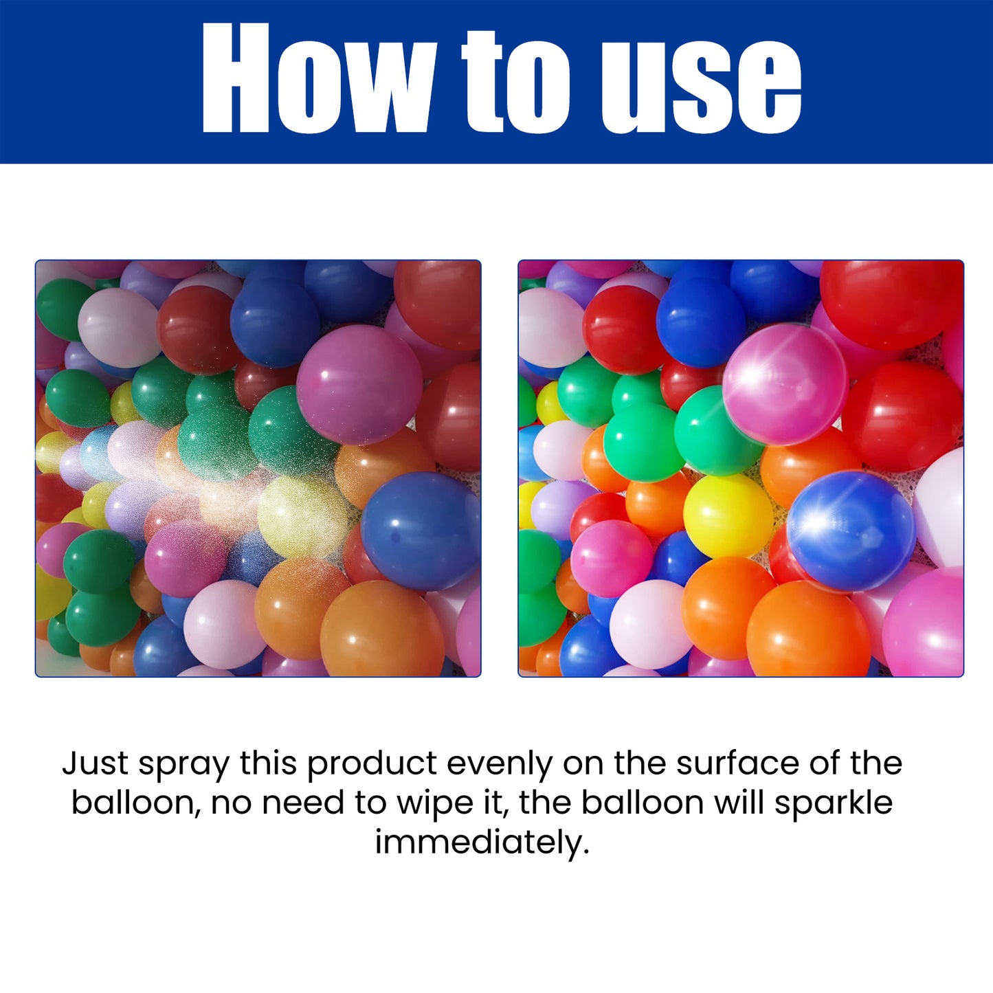 Dowmoon balloon enhanced brightener to improve the appearance of balloon gloss anti-oxidation no odor portable spray