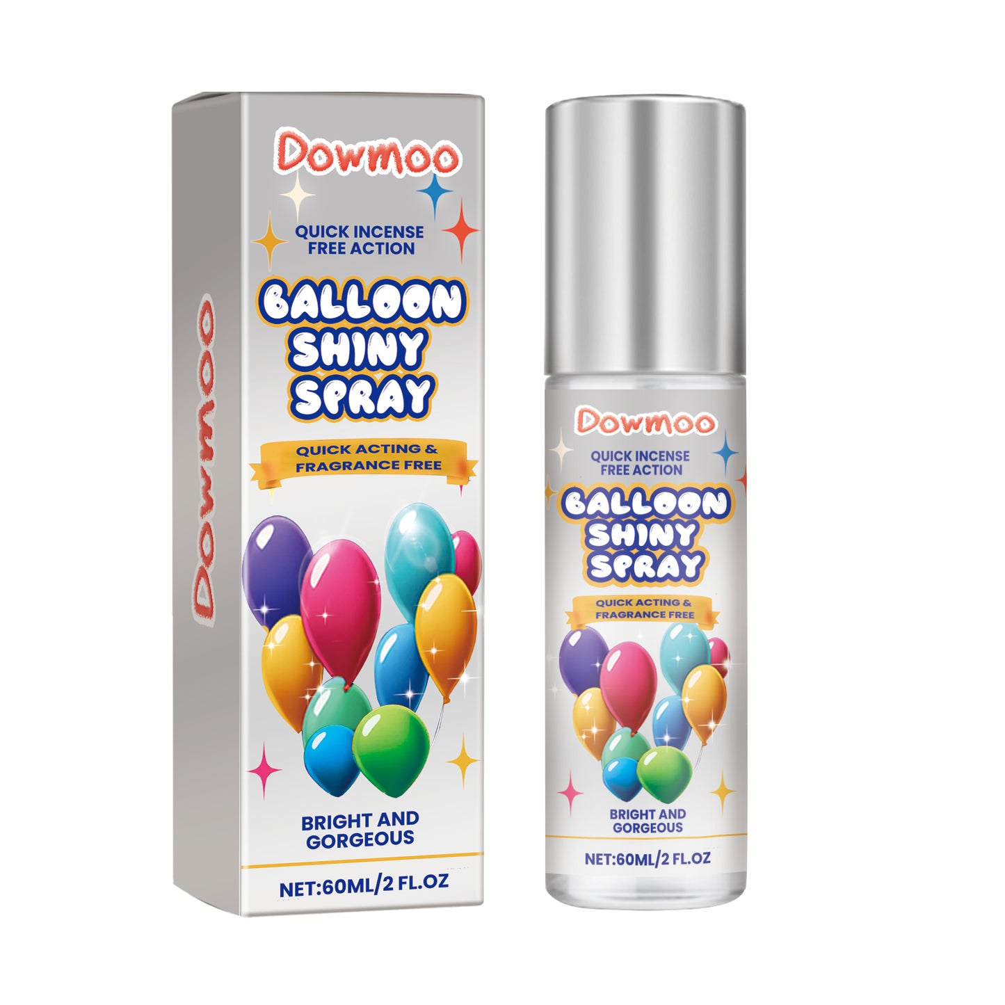Dowmoo Latex Balloon Shining Spray Lasting non-oxidizing Enhance Gloss TexTIVE Atmosphere Spray