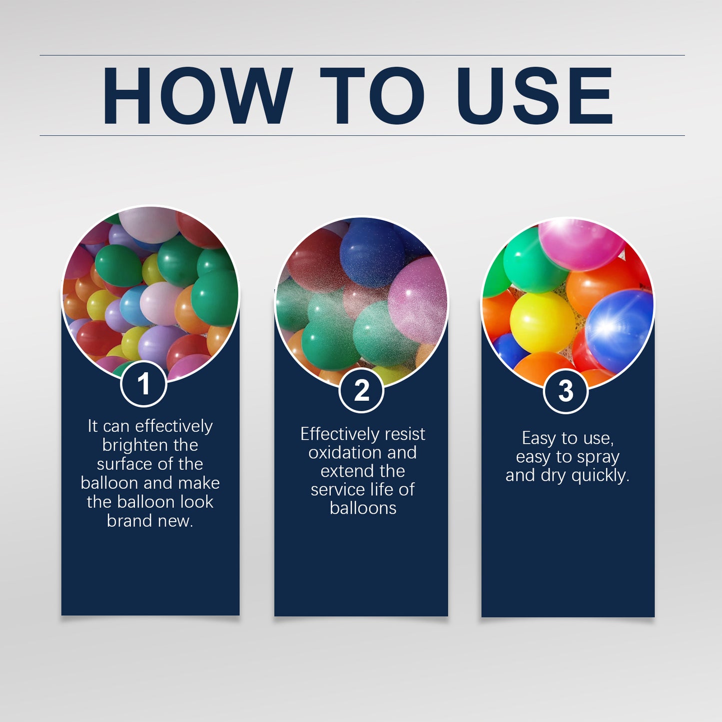 Dowmoo Latex Balloon Shining Spray Lasting non-oxidizing Enhance Gloss TexTIVE Atmosphere Spray
