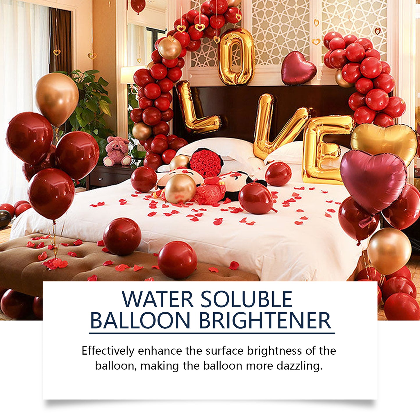 Dowmoo balloon high gloss spray balloon surface texture gloss durable anti-oxidation appearance polishing spray