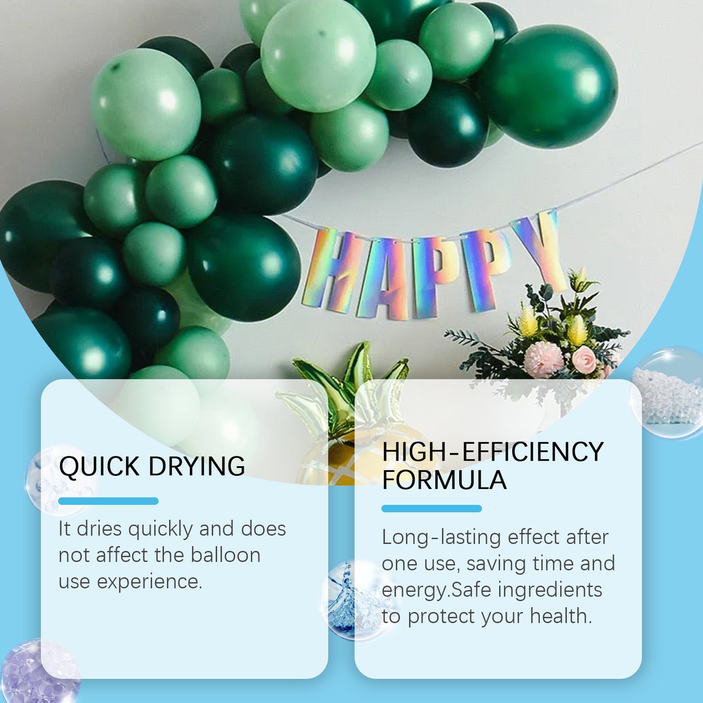 Dowmoo Balloon High Gloss Spray Anti-Oxidation Keep Balloon Appearance Brilliant Enhance Gloss Scene Decoration
