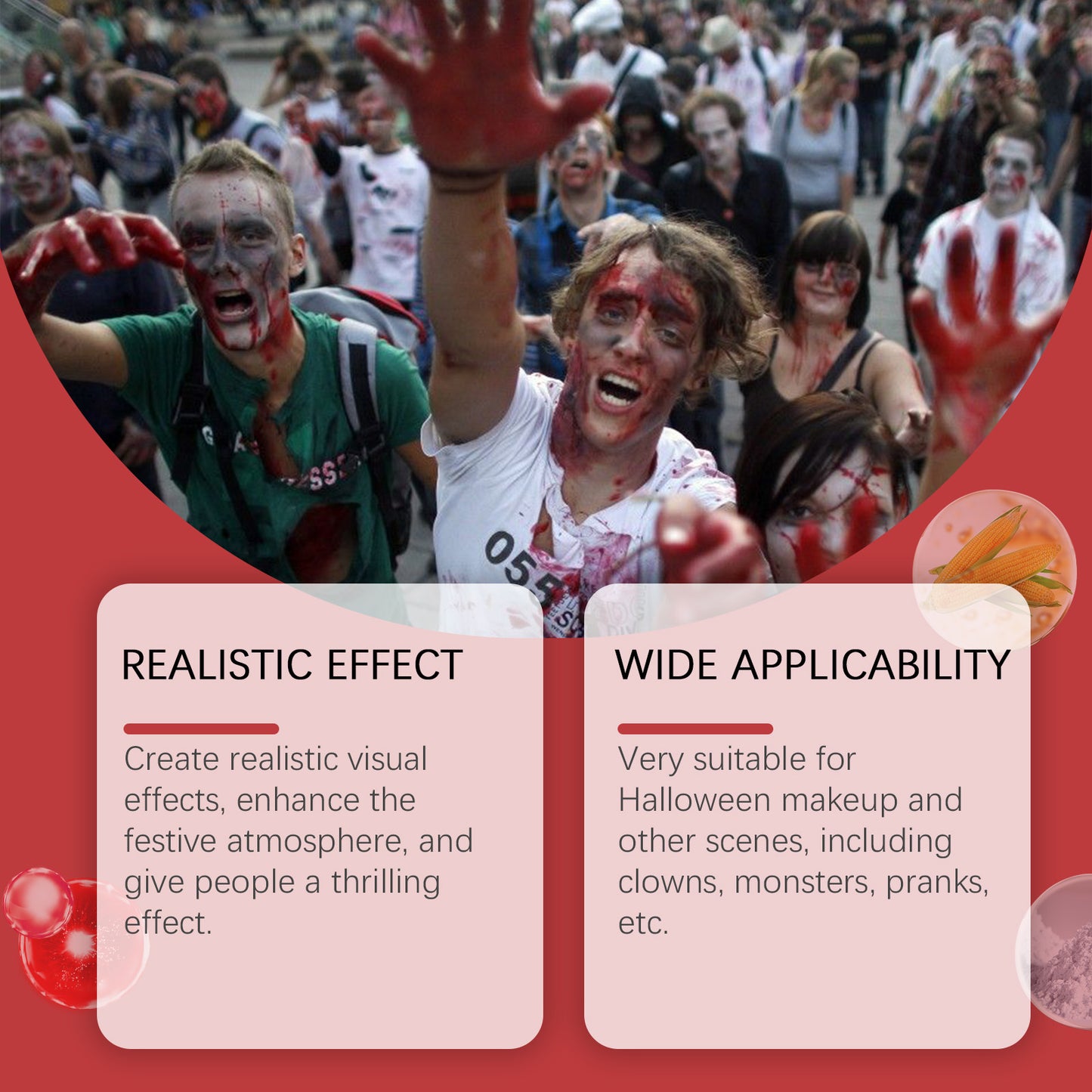 Dowmoo Halloween makeup suit to create a festive atmosphere effect props entertainment spoof masquerade supplies