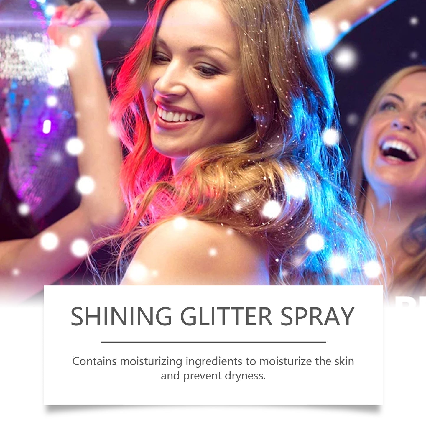 EELHOE Glitter Powder Spray Glitter Highlight Spray Natural Three-Dimensional Lasting Glitter Powder