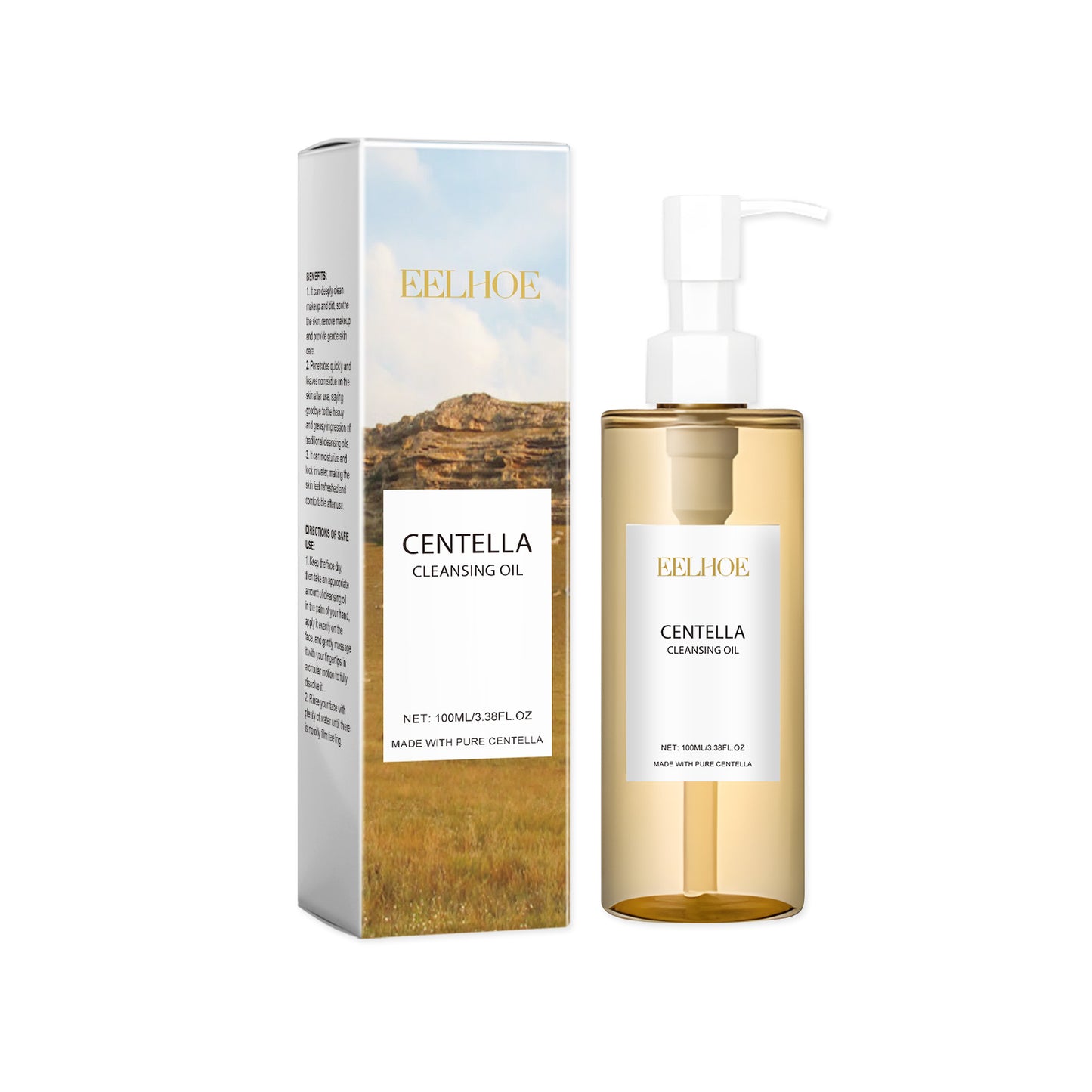 EELHOE Centella Lightweight Makeup Remover Refreshing Gentle Cleansing Face and Lip Makeup Remover Eye and Lip Makeup Remover