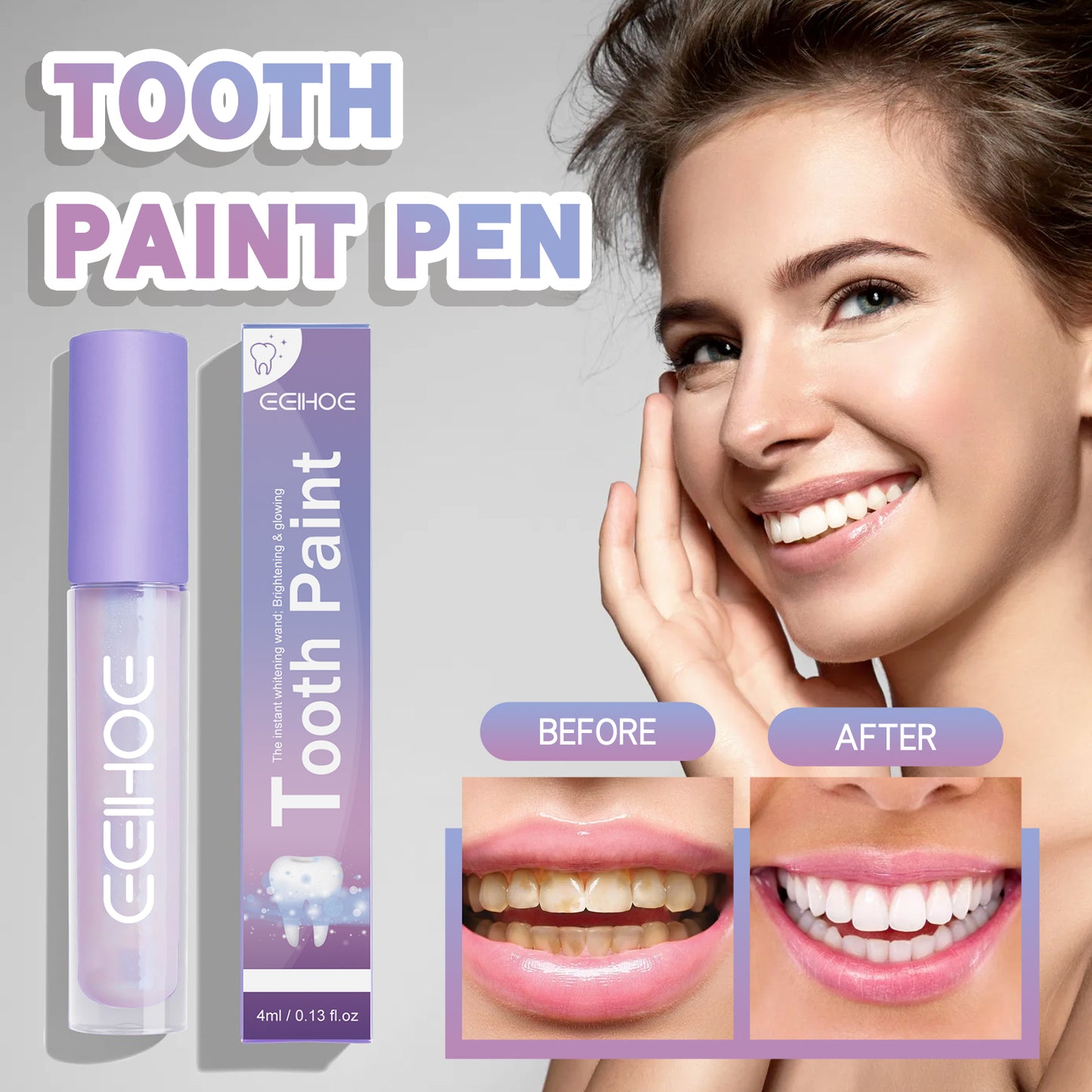 EELHOE White Dental Pen Oral Care Clean Tooth Stains White Teeth Fresh Breath Beautiful Tooth Pen