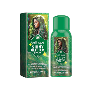 Eelhope Colorful Brightening Glitter Spray Party Hair Body Spray Shimmer Highlight Brightening Glitter Spray
