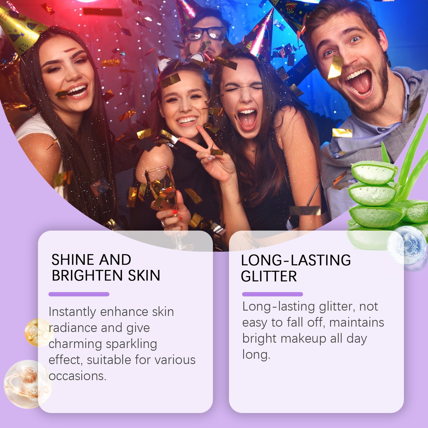 Eelhope Dazzling Star Flash Spray Night Shop Party Body Clavicle Arm Skin Star Flash Spray