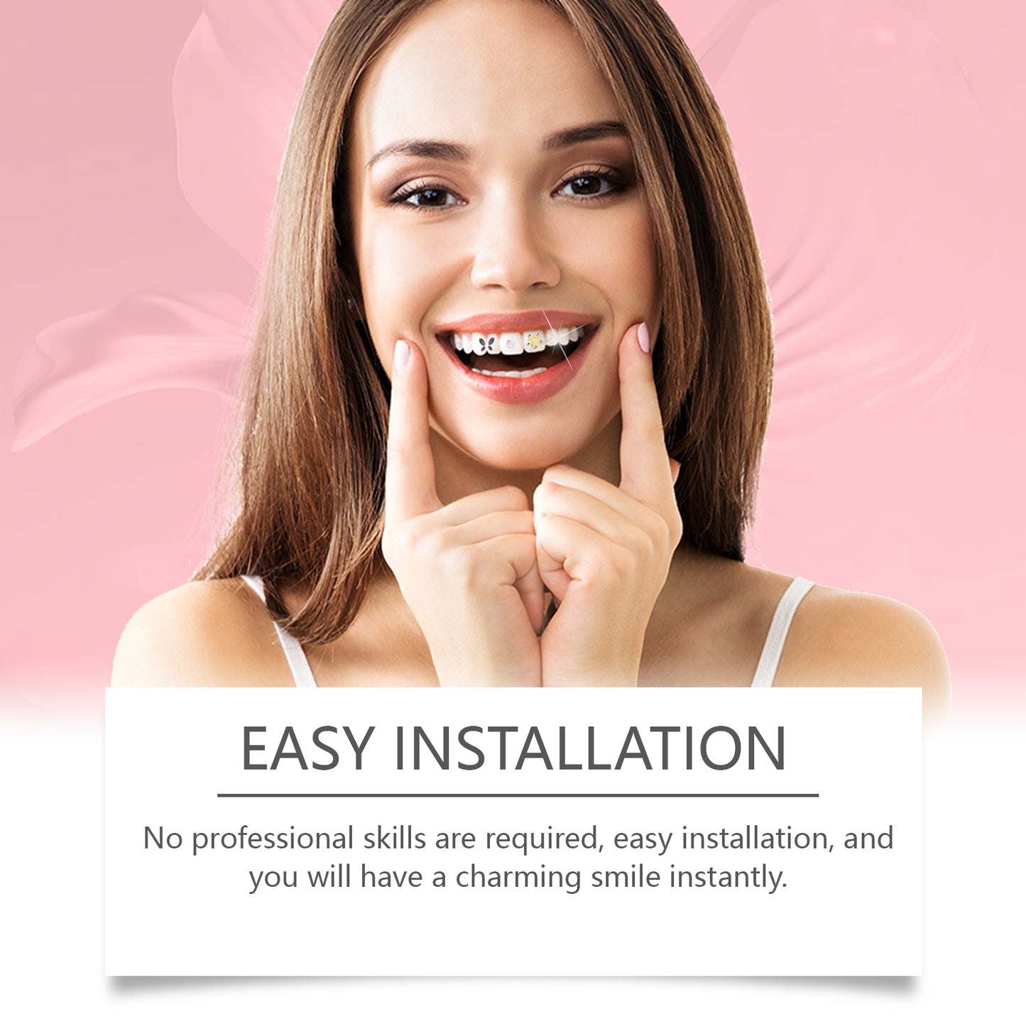 Eelhope Crystal Dental Drill Personality Shining Fashion Tooth Jewelry Lift Smile Easily Use Decorative Dental Drill