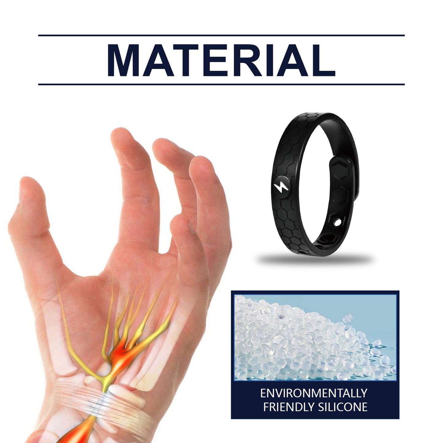 EOHOE Graphene Bracelet Hand Daily Collocation Decoration Portable Body Care Wrist Bracelet