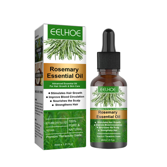 EELHOE Rosemary Hair Care Essential Oil Gentle Care Scalp Soft Gloss Natural Fluffy Hair Care Essential Oil