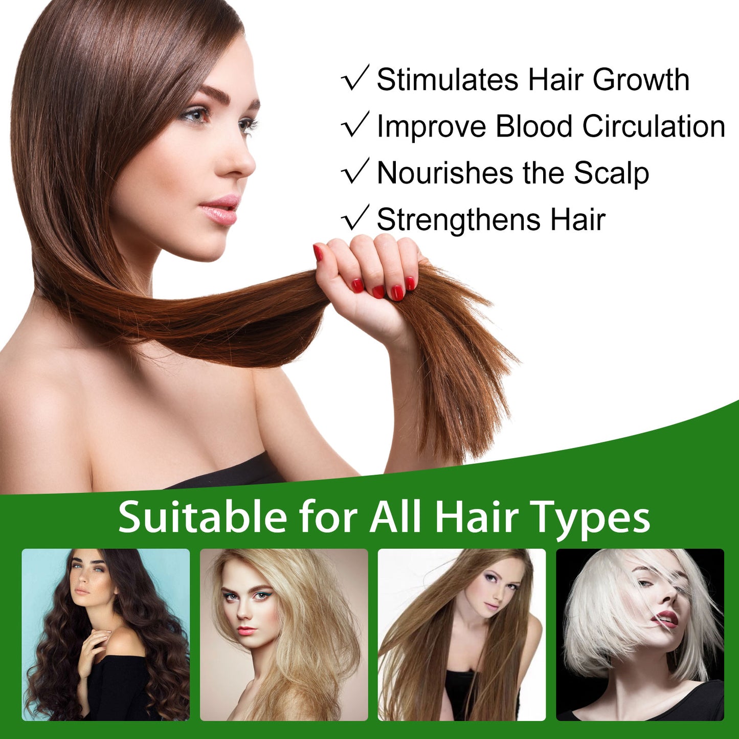 EELHOE Rosemary Hair Care Essential Oil Gentle Care Scalp Soft Gloss Natural Fluffy Hair Care Essential Oil