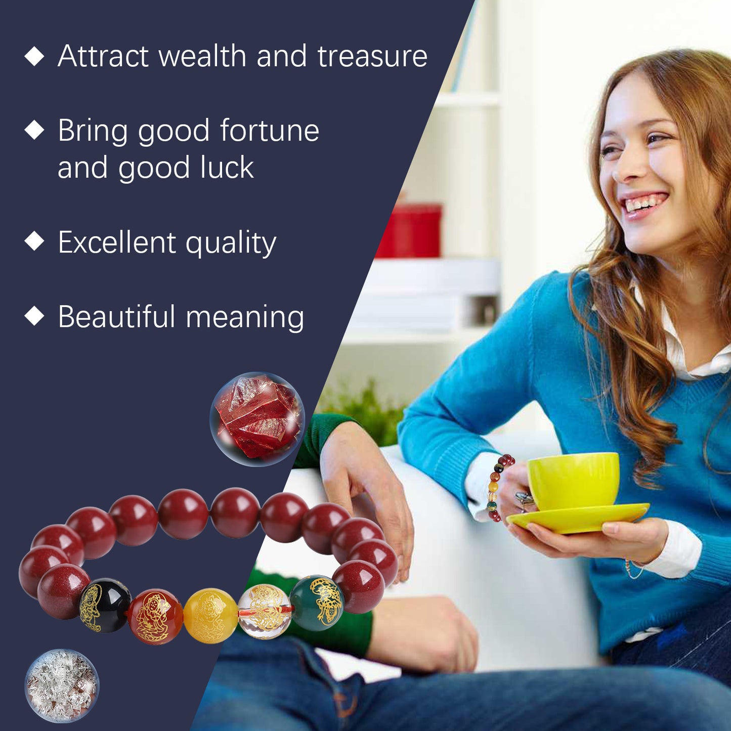 Hoexe Purple Gold Sand Bracelet Social Office Hand Decoration Clothing Accessories Fashion Simple Trend Couple Bracelet