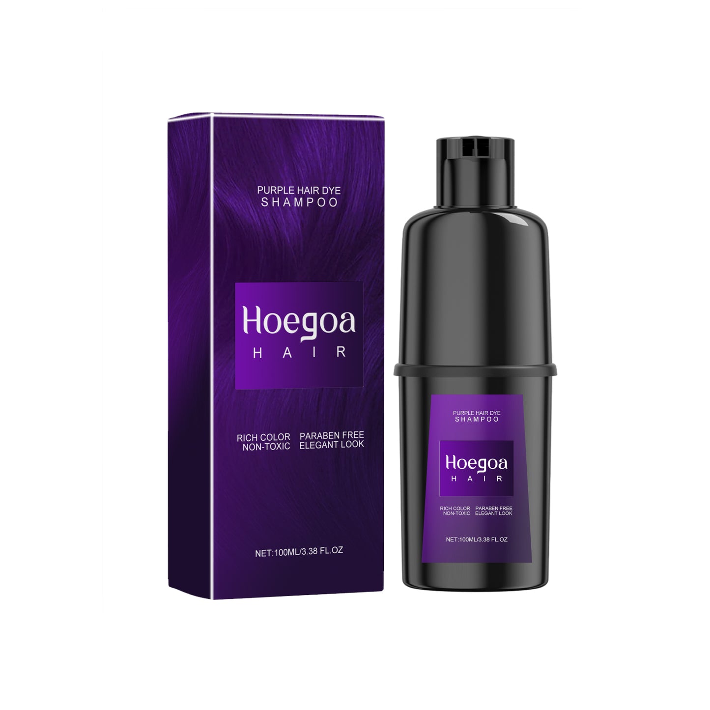 Hoegoa Hair Shampoo Gentle No Irritation No Scalp DIY Lasting Easy Coloring Hair Shampoo