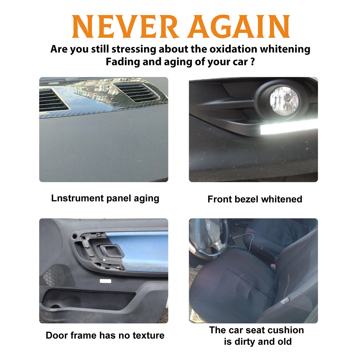 Homonth Car Leather Refurbishment Paste Car Seat Leather Interior Scratch Care Cleaning Refurbishment Maintenance Paste