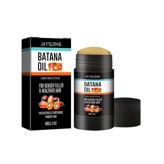 Jaysuing Batana Hair Wax Stick Styling Long-lasting Shaping Hair Cam Fluffy Natural Gloss Hair Wax Stick